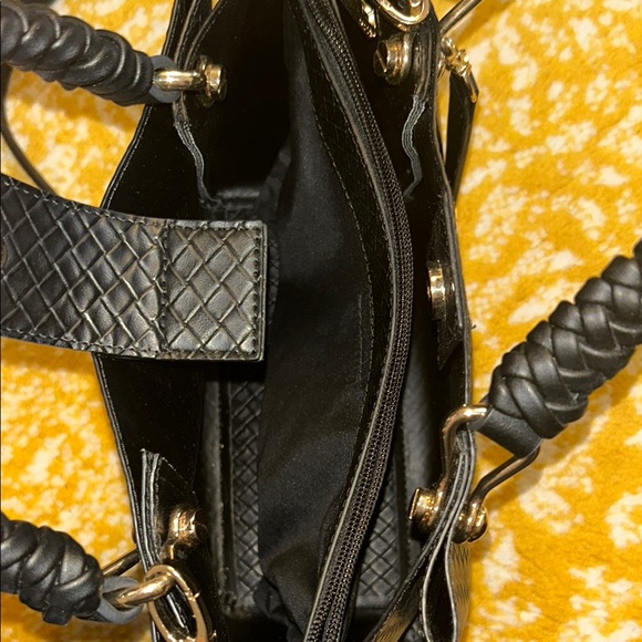 ALDO Black Woven Handbag - Picture 6 of 8